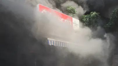 Çarşıyı duman sardı, göz gözü görmedi