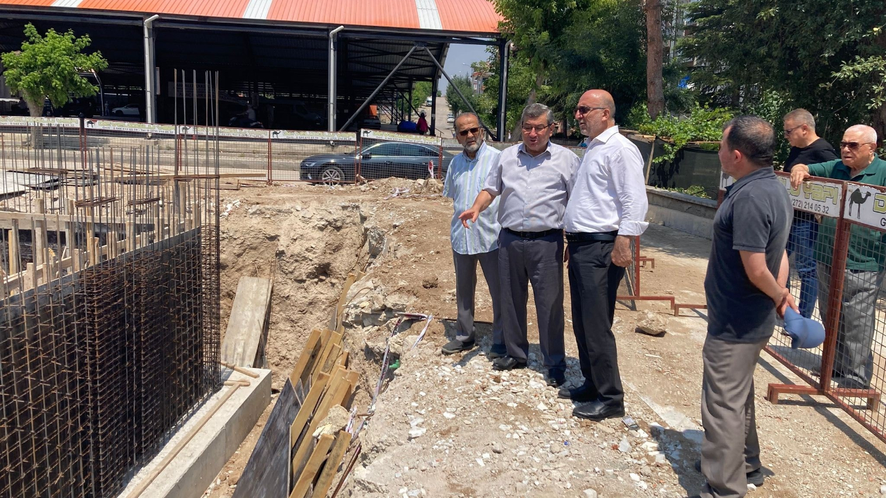 Müftü İmamoğlu, Mevlana Camii İnşaatını Yerinde İnceledi