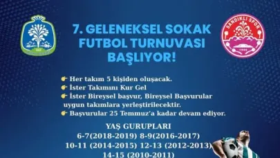 Sandıklı'da 7. Geleneksel Sokak Futbol Turnuvası Başlıyor