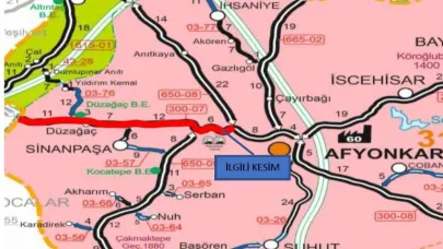 O Yolda Onarım Çalışması Yapılıyor