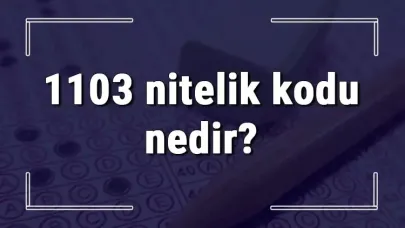 1103 Nitelik Kodu Nedir?