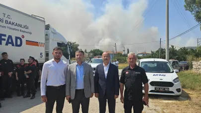 MHP Heyeti Yangın Bölgesinde İncelemelerde Bulundu