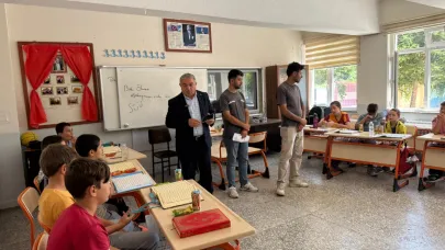 Başkan Özaşkın, Yaz Kurslarını Ziyaret Etti