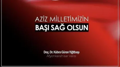 Afyonkarahisar Valiliği'nden Şehit Servet Ökkeş Çakır'a Taziye Mesajı