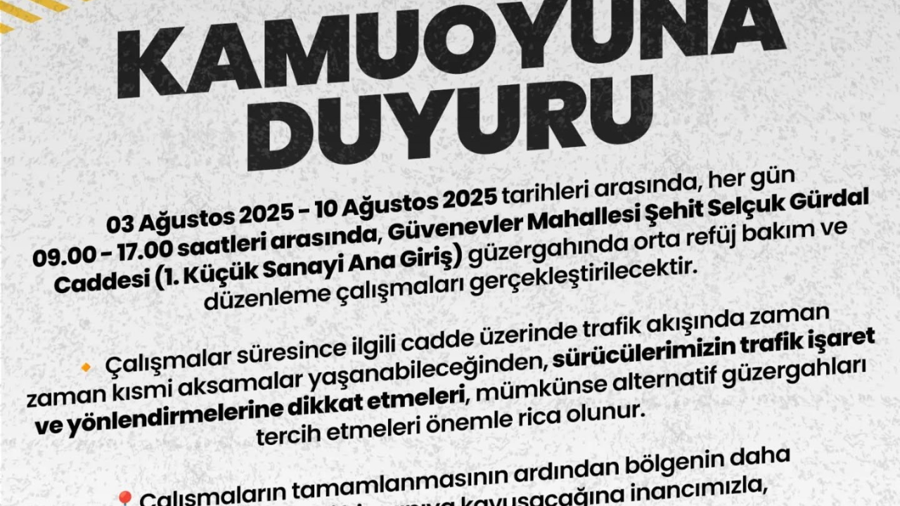 Afyonkarahisar Belediyesi’nden Duyuru