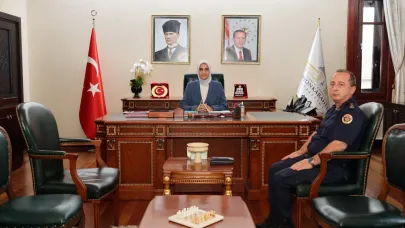 Vali Yiğitbaşı Rize’ye Atanan Albay Çelebi’yi Ağırladı