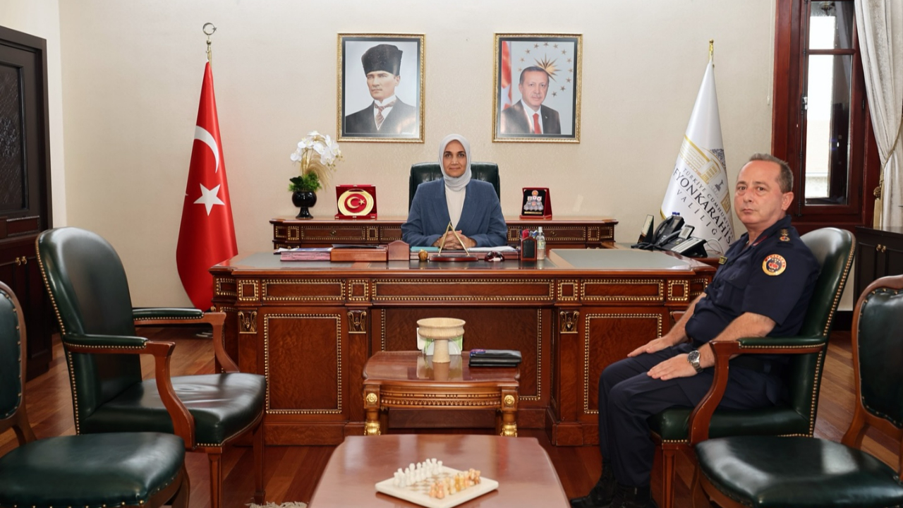 Vali Yiğitbaşı Rize’ye Atanan Albay Çelebi’yi Ağırladı