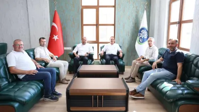 Milli Eğitim Protokolünden Başkan Öztaş’a Ziyaret
