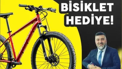 Burmalı Mahallesi Muhtarlığından Öğrencilere Bisiklet Hediyesi!