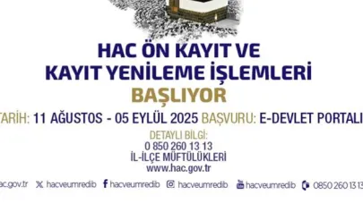Hac ön kayıt ve kayıt yenileme işlemleri başladı