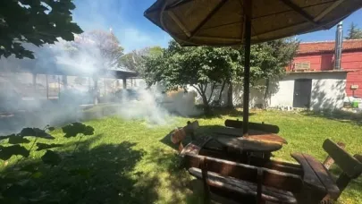 Bolvadin Belediyesi Akcan Park'ta Haşere İlaçlaması Yaptı
