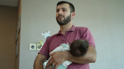 Ameliyat edilen 5 günlük bebek, 400 gramlık tümörün çıkarılmasıyla hayata tutundu