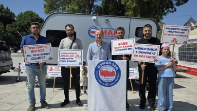 Memur-Sen Afyonkarahisar’da “Memur-Emekli Çadırı” Eylemi Başlattı