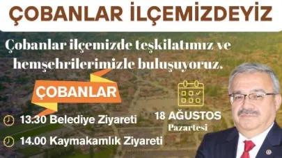 Yurdunuseven, Çobanlar Ve Köylerinde Vatandaşlarla Buluşuyor