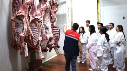 Afyonkarahisar’da Stajyer Öğrencilere Mezbaha Eğitimi