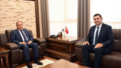 SGK İl Müdürü Çelikbaş’tan AKÜ Rektörü Karakaş’a Ziyaret