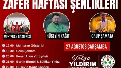 Sinanpaşa Belediyesi’nden Zafer Haftası Etkinlikleri