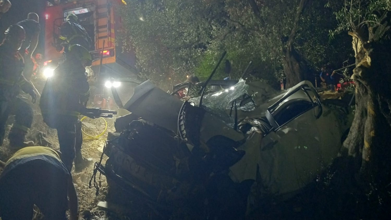 Otomobil Zeytinliğe Uçtu, 2 Ölü 1 Yaralı