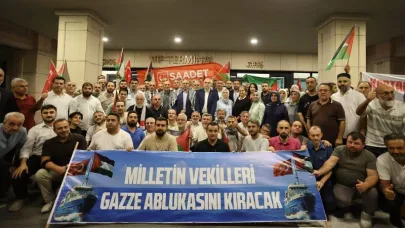 Saadet Partisi Gazze İçin Yola Çıktı