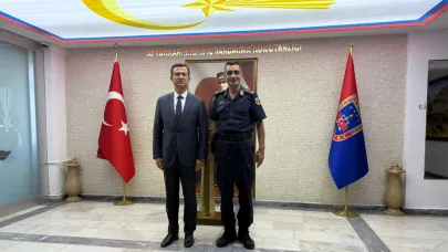 Müdür  Karayol’dan İl Jandarma Komutanı Kaya’ya Ziyaret