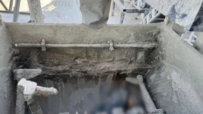 Fabrika İşçisi Beton Mikserine Düşerek Can Verdi