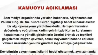 AK Parti İl Başkanlığı’ndan Vali Yiğitbaşı’na Destek Açıklaması!