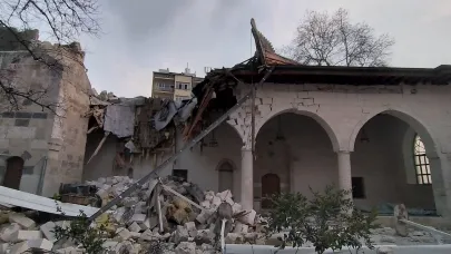 6 Şubat Depremlerinden Etkilenen Boğazkesen Camii’nin Restorasyonu Sürüyor