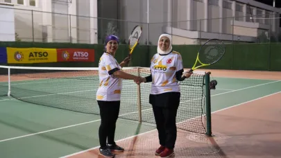 19. ATSO Spor Oyunları Kort Tenisi Müsabakaları Başladı