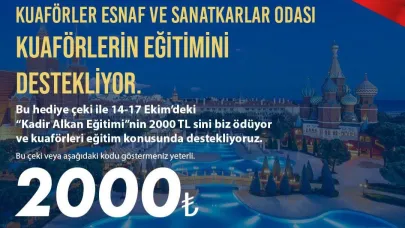 Afyon Berberler Odası’ndan Eğitim Desteği
