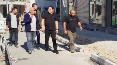 Başkan Aynacı, Çarşı Merkezindeki Çalışmaları İnceledi