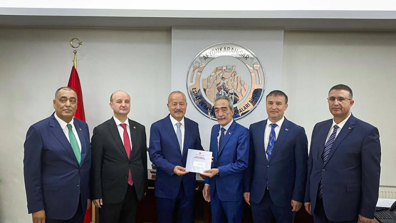Afyonkarahisar MHP Milletvekili Taytak ve MHP İL Başkanı Kahveci’den  ESOB Başkanı Üstün’e Ziyaret