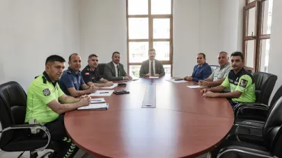 Başkan Öztaş, İlçe Trafik Komisyonu Toplantısına  Katıldı