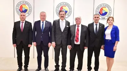 Afyonkarahisar Heyetinden TOBB Başkanı Hisarcıklıoğlu’na Ziyaret