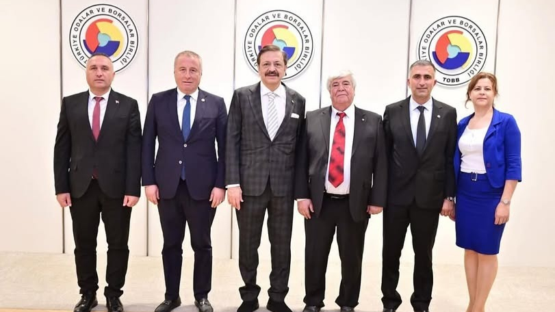 Afyonkarahisar Heyetinden TOBB Başkanı Hisarcıklıoğlu’na Ziyaret