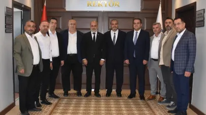 AFSÜ Rektörü Aslan, MÜSİAD Heyetini Ağırladı