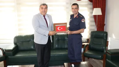 Müdür Sünnetçi ‘den Jandarma Komutanlığına Ziyaret