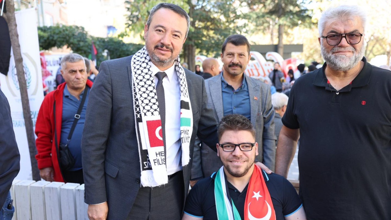 Başkan Öztaş, Gazze'ye Destek Programına Katıldı