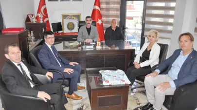 MHP Merkez İlçe Başkanlığı’na Afyonkarahisar Türk Büro-Sen Şubesi’nden Ziyaret