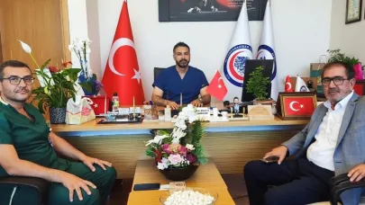 Ahmetpaşa Belediyesi’nden AFSÜ Başhekimi Balcı’ya Hayırlı Olsun Ziyareti