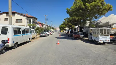Bolvadin Belediyesi'nden Trafik Güvenliği Hamlesi: Sokak Dubalarla İkiye Bölündü