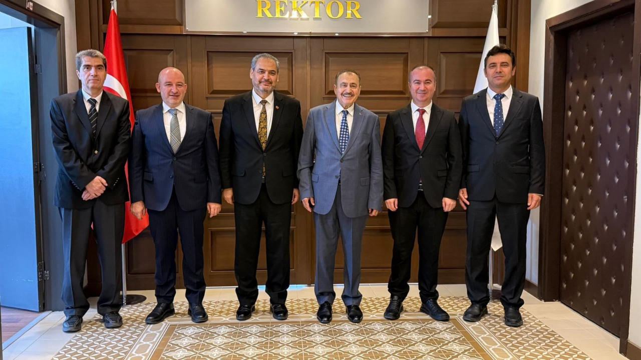 Eski Bakan Veysel Eroğlu’ndan AFSÜ Rektörü Aslan ve Başhekim Balcı’ya Ziyaret