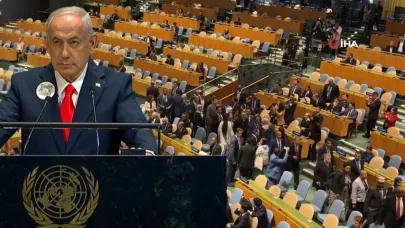 Netanyahu’ya BM’de Gazze protestosu