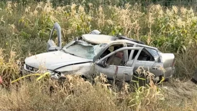 Afyonkarahisar’da Otomobil Takla Attı: 2 Kişi Yaralandı