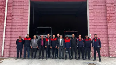 Başkan Özaşkın'dan İtfaiye Amirliği'ne Ziyaret