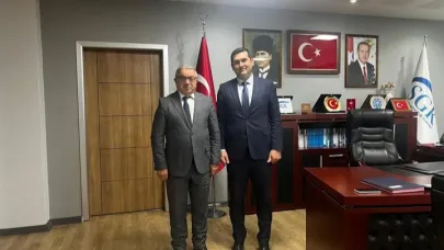 Başkan Özaşkın'dan SGK İl Müdürü Çelikbaş’a Ziyaret