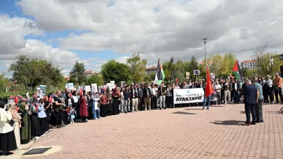 AKÜ’de Filistin’e Destek Yürüyüşü Yedinci Gününde Devam Etti