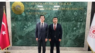 İscehisar OSB Müdürü Bacaksız’dan Müdür Karayol’a Ziyaret
