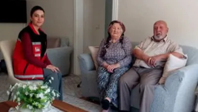 Sosyal Hizmetlerden 62 Yıllık Evliliğe Anlamlı Ziyaret