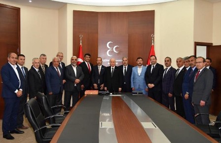 Bahçeli Başkanları Makamında Kabul Etti