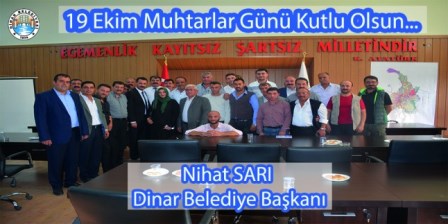 Başkan Sarı Muhtarlar Gününü Kutladı